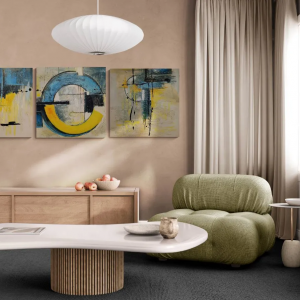 Formların Dansı: Mavi Sarı Harmoni