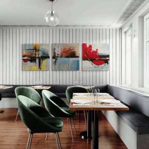 Renk Patlaması Soyut Kompozisyon